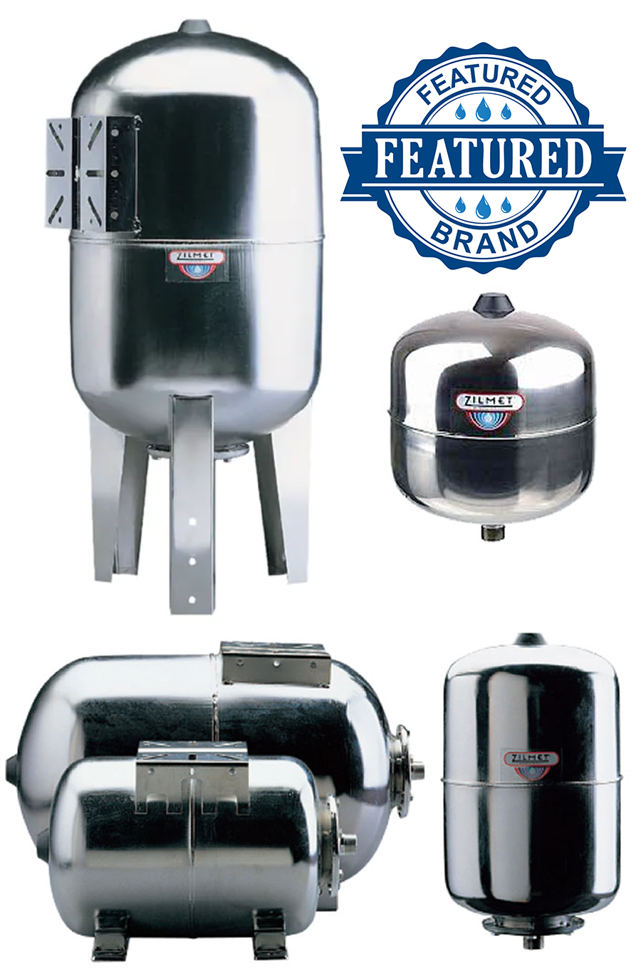 Zilmet Stainless Steel Pressure Tanks