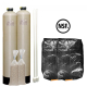 Calgon F-400 Carbon Radon Mitigation System with (2) 12