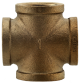 No Lead Brass Cross, 4 Way, 3/4